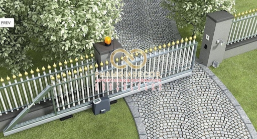 Thiết kế hàng rào - cửa kéo