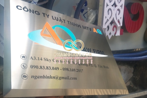 Làm bảng tên công ty tại Bình Thạnh