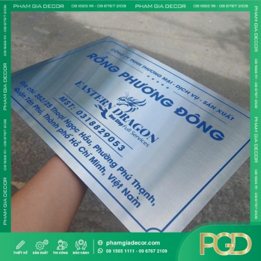 Bảng Tên Công Ty Inox Bạc Xước Đẳng Cấp Thương Hiệu Hiện Đại Cho Văn Phòng & Doanh Nghiệp thumb