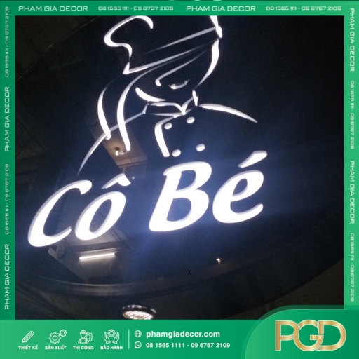 làm bảng vẫy mica âm led khoét thumb