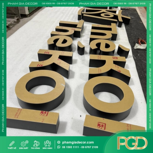 Gia Công Chữ Nhôm Không Gờ