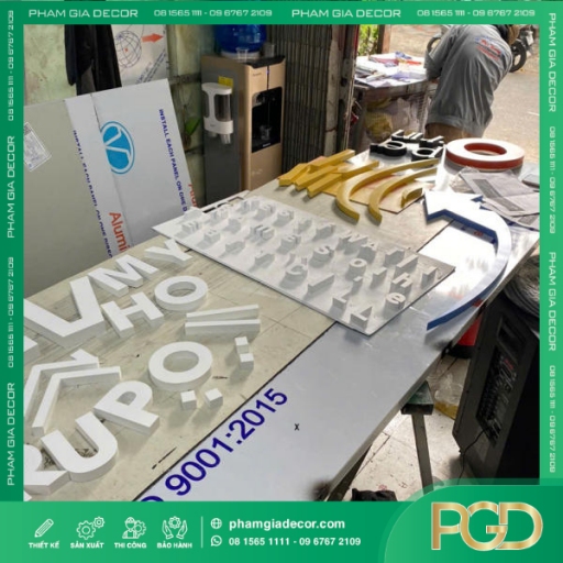 GIA CÔNG CHỮ INOX SƠN TĨNH ĐIỆN thumb