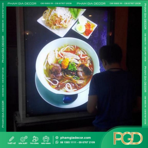 làm bảng hiệu hộp đèn siêu mỏng treo tường thumb