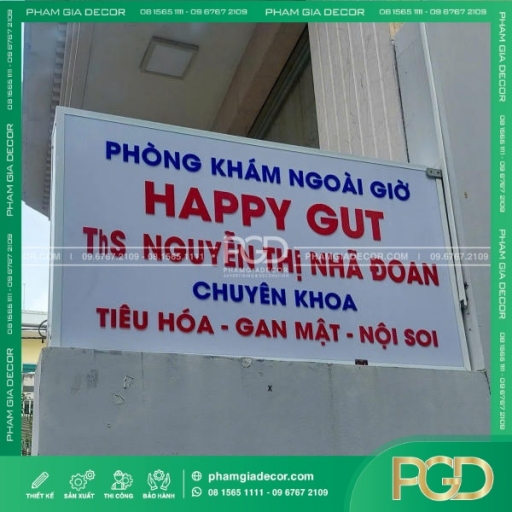 Hộp đèn phòng khám mica cắt dán Nâng tầm hình ảnh phòng khám hiện đại