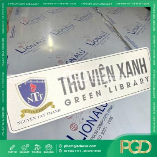 In UV Trên Mica Inox Dịch Vụ In UV Biển Hiệu Logo Trang Trí Sang Trọng Bền Màu
