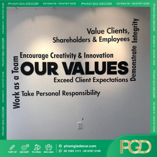 LÀM SLOGAN DÁN TƯỜNG VĂN PHÒNG - BIỂU NGỮ BACKGROUND