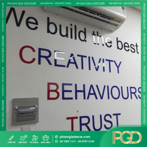 LÀM SLOGAN DÁN TƯỜNG VĂN PHÒNG - BIỂU NGỮ BACKGROUND thumb