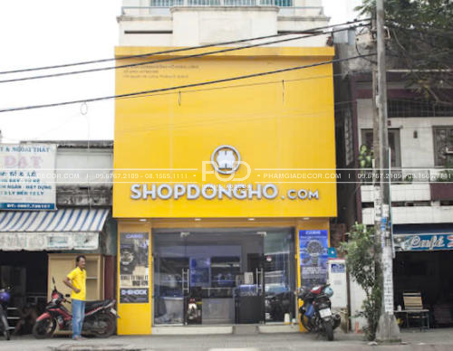 làm bảng hiệu quận 6 mặt dựng