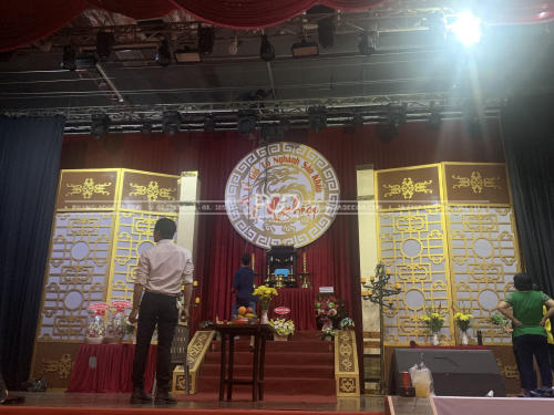 thi công sân khấu xuyên tết ất tỵ 2025