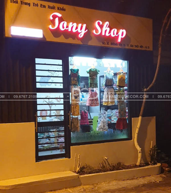 làm bảng hiệu chữ nổi gia công có led