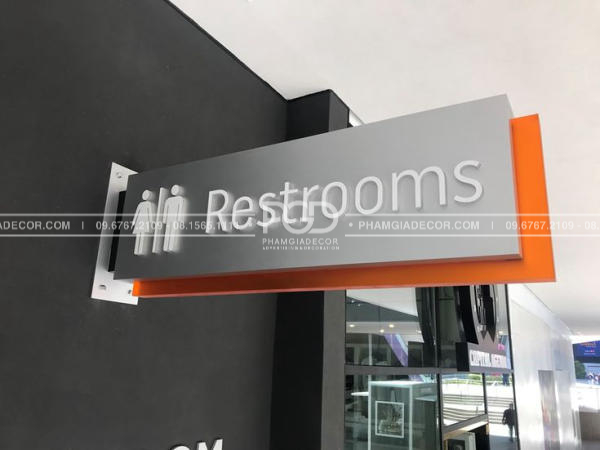 làm bảng hiệu văn phòng hộp đèn bảng chỉ dẫn