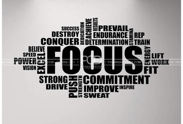 làm bảng hiệu văn phòng slogan decal dán tường