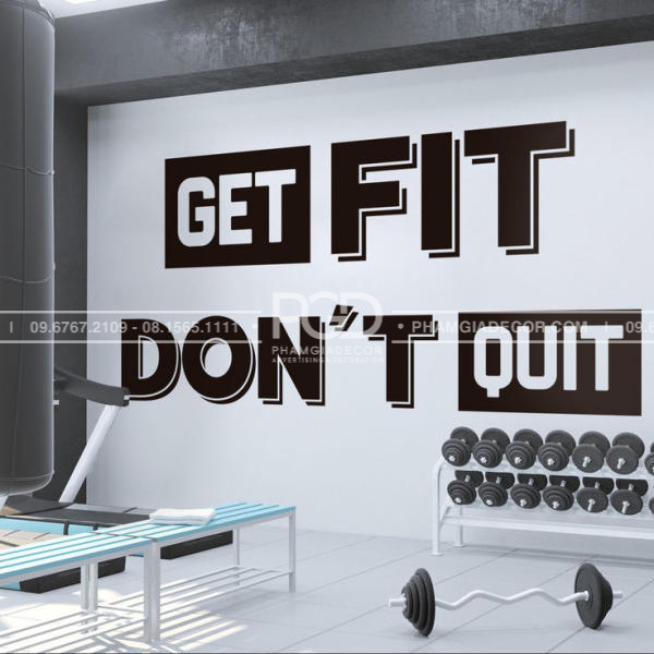 làm bảng hiệu văn phòng slogan dán tường mica chữ nổi