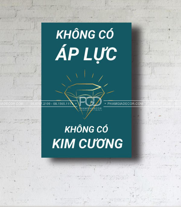 làm bảng hiệu văn phòng tranh slogan in