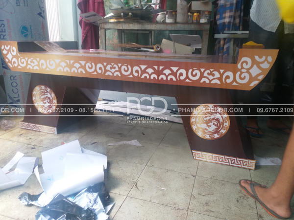 làm backdrop sân khấu lễ hội mô hình đạo cụ