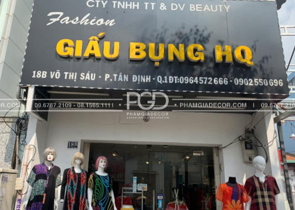 làm bảng hiệu quận bình thạnh alu chữ nổi