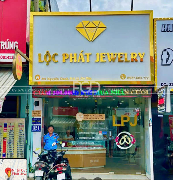 làm bảng hiệu quận gò vấp bảng hiệu inox tráng gương