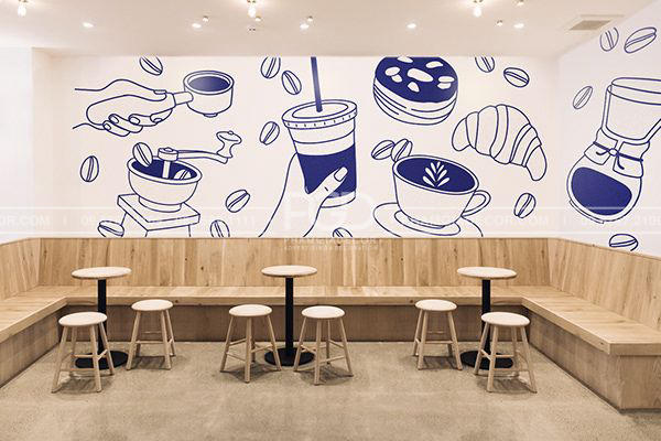 cắt chữ decal màu dán tường đẹp