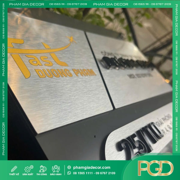 Bảng Tên Công Ty Chữ Nổi Dương Phạm Nâng Tầm Nhận Diện Thương Hiệu Doanh Nghiệp