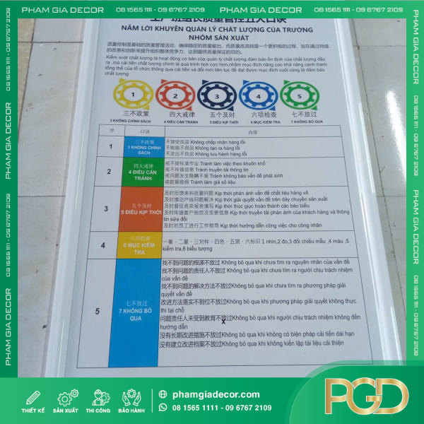 làm bảng thông tin tin tức văn phòng công ty