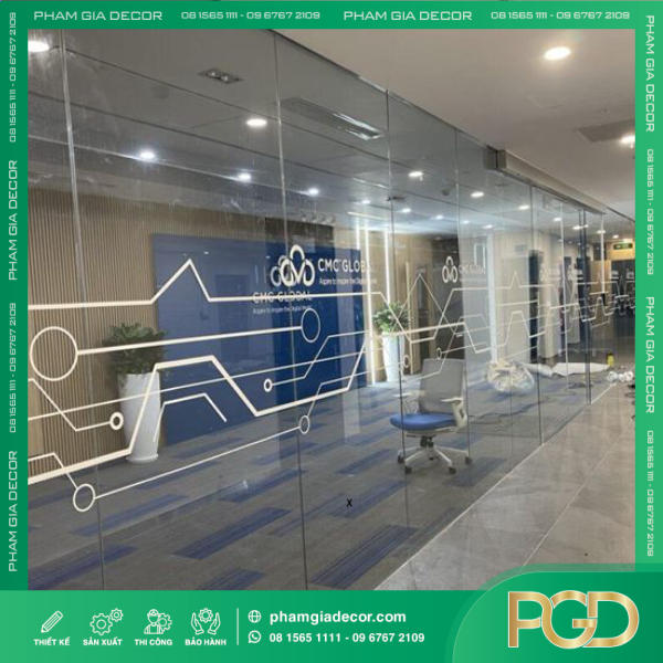 Chữ Decal Dán Kính Decal Cát Mờ