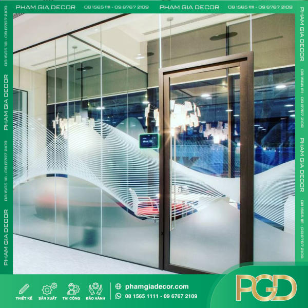 Chữ Decal Dán Kính Decal Cát Mờ