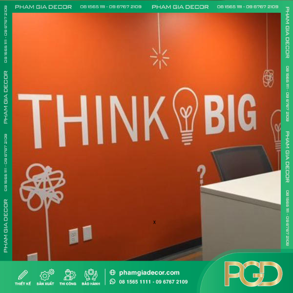 LÀM SLOGAN DÁN TƯỜNG VĂN PHÒNG - BIỂU NGỮ BACKGROUND