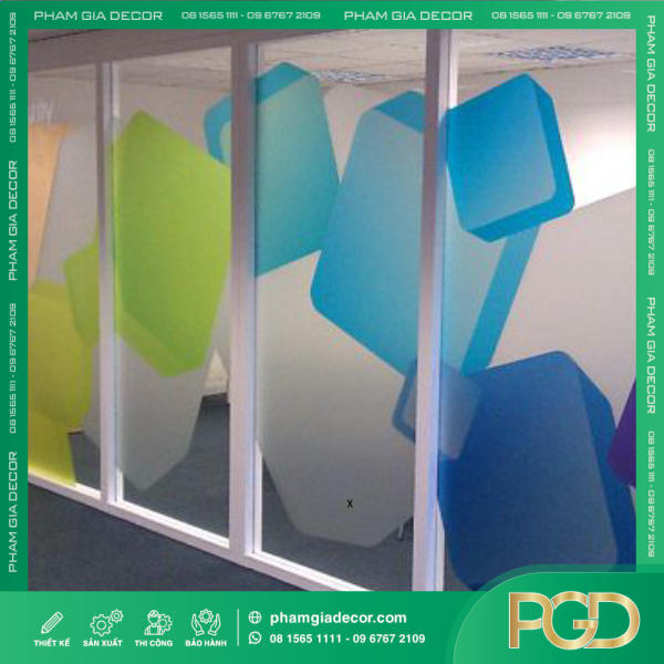 Chữ Decal Dán Kính Decal Cát Mờ