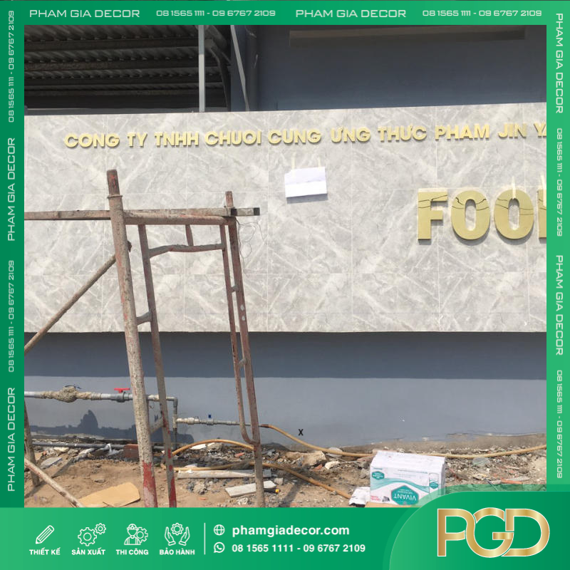 Làm chữ nổi 3D khu công nghiệp