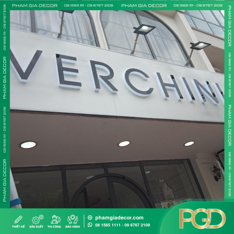 Làm Chữ Nổi Mica Hắt Nền Trên Nền Alu Trắng Sang