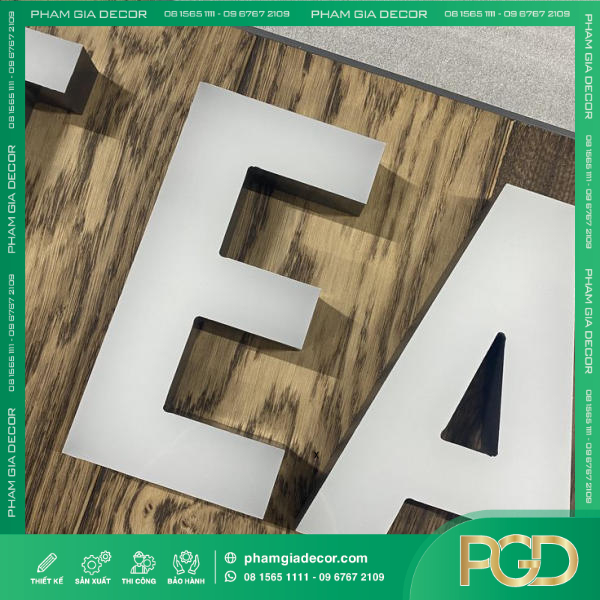 Gia Công Chữ Nhôm Không Gờ