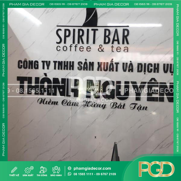 làm logo background văn phòng công ty