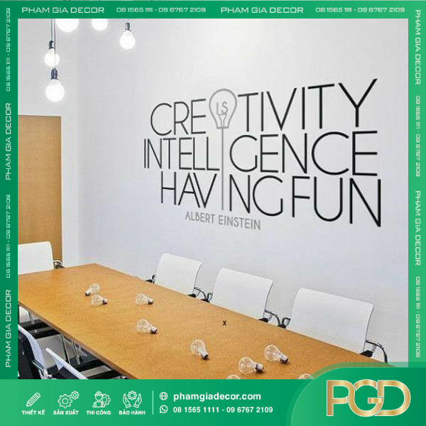 LÀM SLOGAN DÁN TƯỜNG VĂN PHÒNG - BIỂU NGỮ BACKGROUND