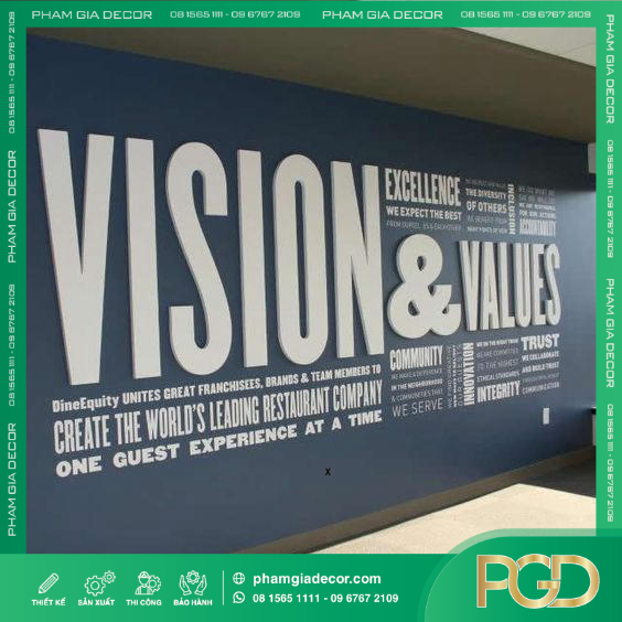 LÀM SLOGAN DÁN TƯỜNG VĂN PHÒNG - BIỂU NGỮ BACKGROUND