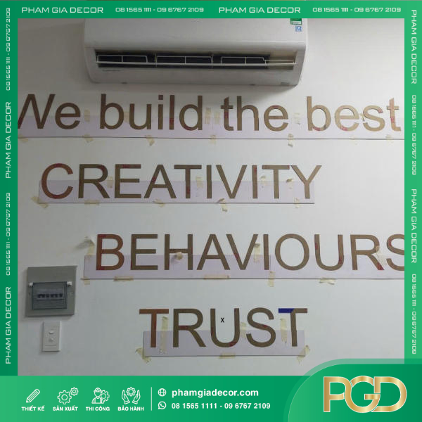 LÀM SLOGAN DÁN TƯỜNG VĂN PHÒNG - BIỂU NGỮ BACKGROUND