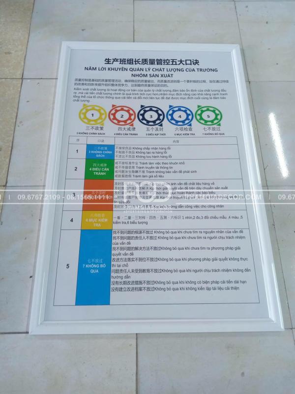 bảng thông tin alu dán decal