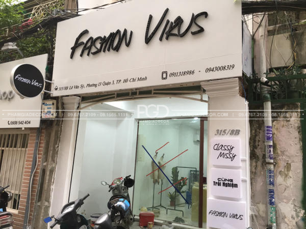 làm bảng hiệu alu chữ nổi mặt dựng